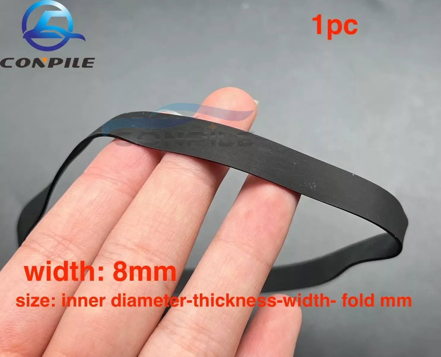 1pc 8mm width transmission rubber drive belt for vinyl record player opener gramophone turntable