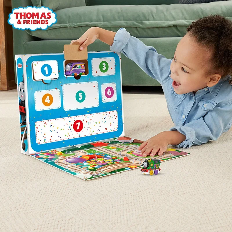 Mattel thomas und freunde trainieren thomas \'7 tage überraschung spielzeug für jungen druckguss fahrzeuge schwenkbare sandige bruno kana kran