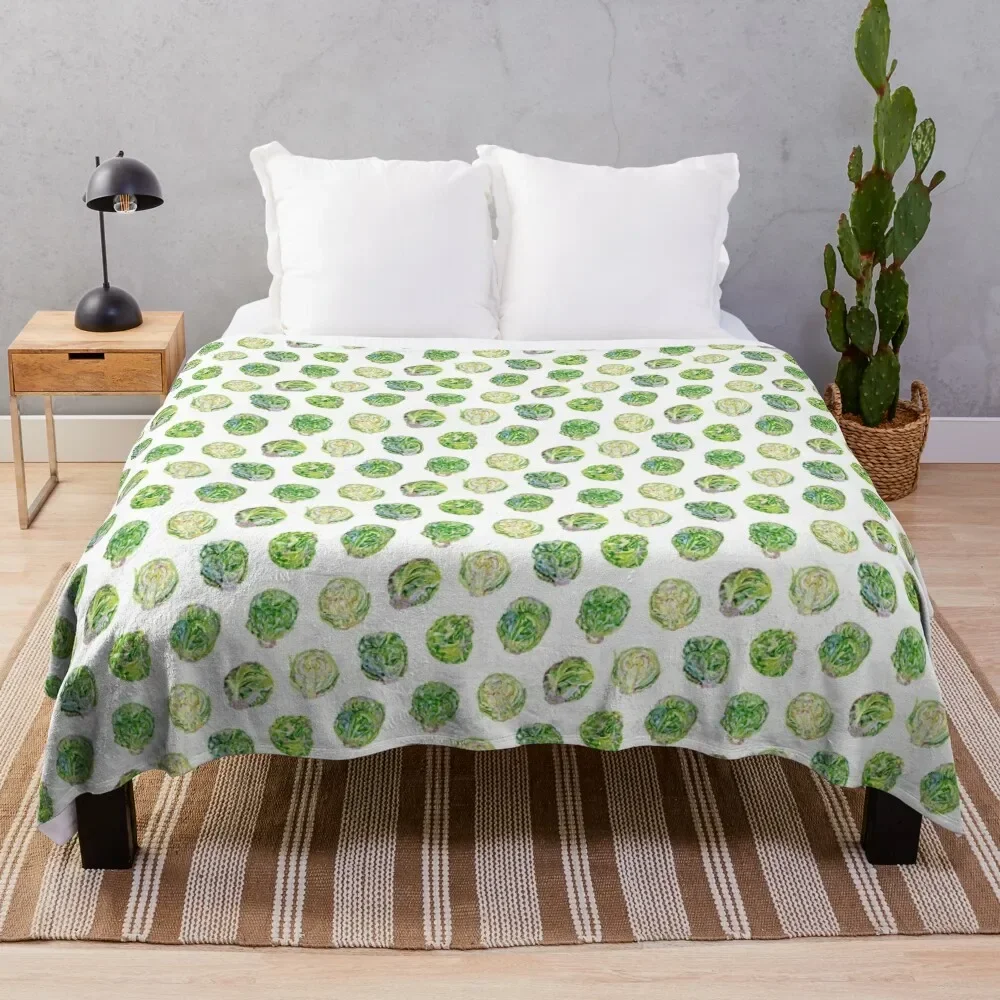 Brussel Sprouts Throw Blanket Thermal Hairy Blankets