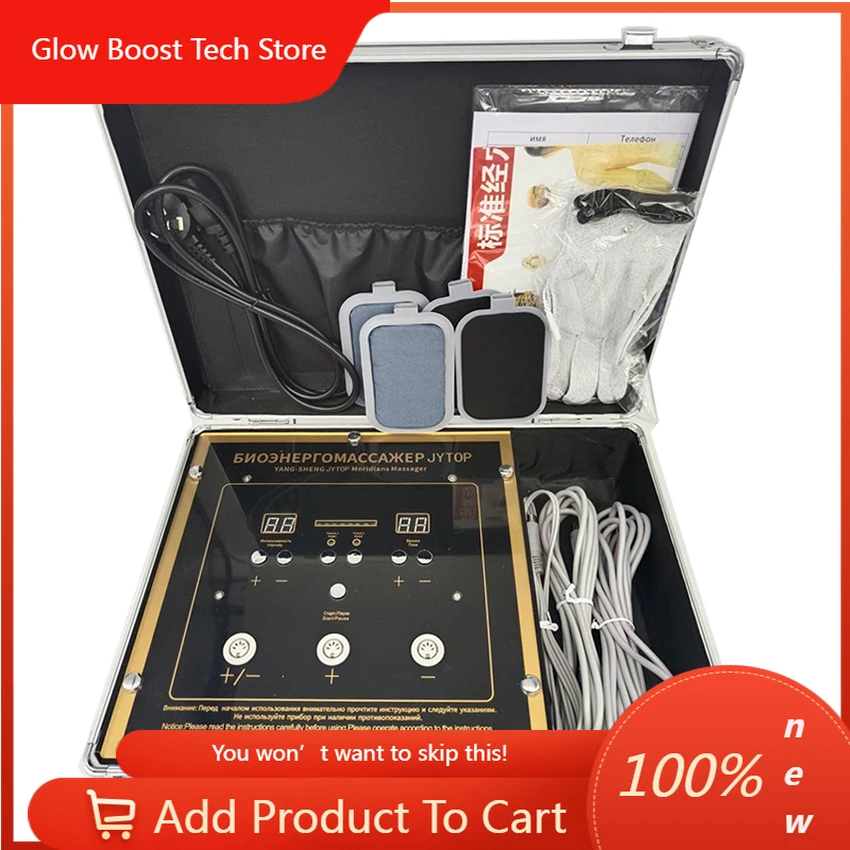 

GBPortable Bioenergy Massage Machine Bioelectric Meridian Dredge Pulse Dds Bio Electric Body Massager Physiotherapy Instrument