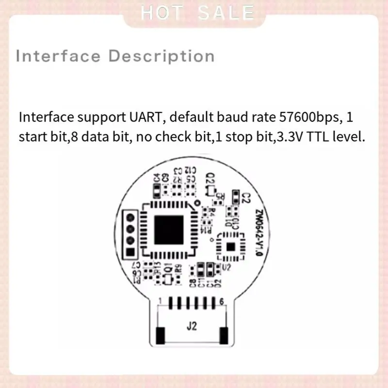 24-Hour Delivery Fingerprint Recognition Module ZW0642 Capacitive Touch Fingerprint Sensing Module Door Lock Acquisition Module,