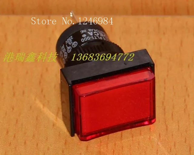 

[SA]Светодиодный индикатор питания M16 Progressive Alliance DECA Taiwan, прямоугольные цветные светодиоды, D16LPT1-000--10 шт./лот