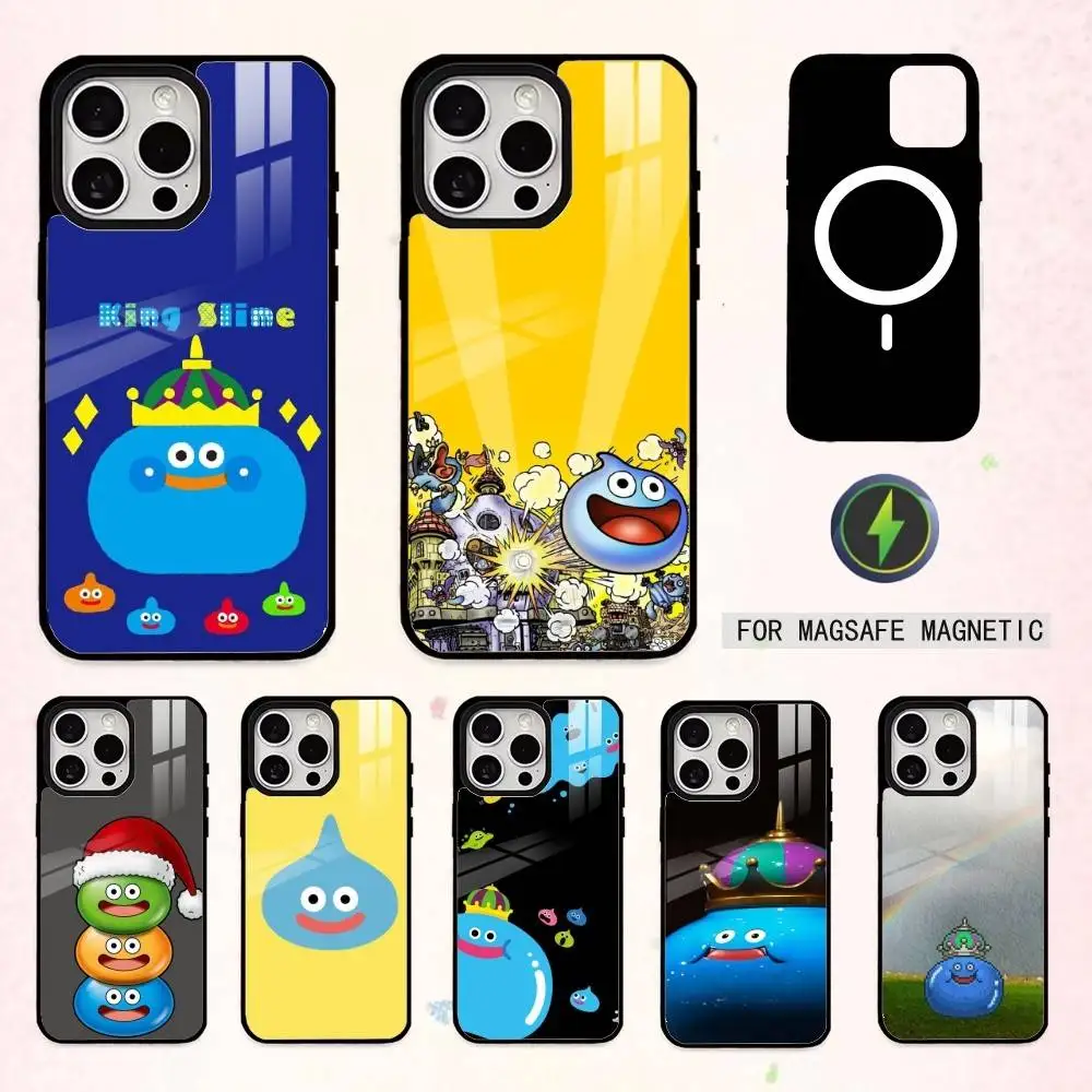 

D-Dragon Q-quest S-slimes Phone Case For iPhone17,16,15,14,13,12,11 Plus,Pro Max Magnetic For Magsafe Wireless Charging
