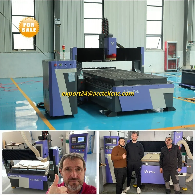 CE Certificated China 1325 1530 Wood Router 3 Axis CNC Engraving Cutting Machine 3D Woodworking Atc CNC Router 4x8ft