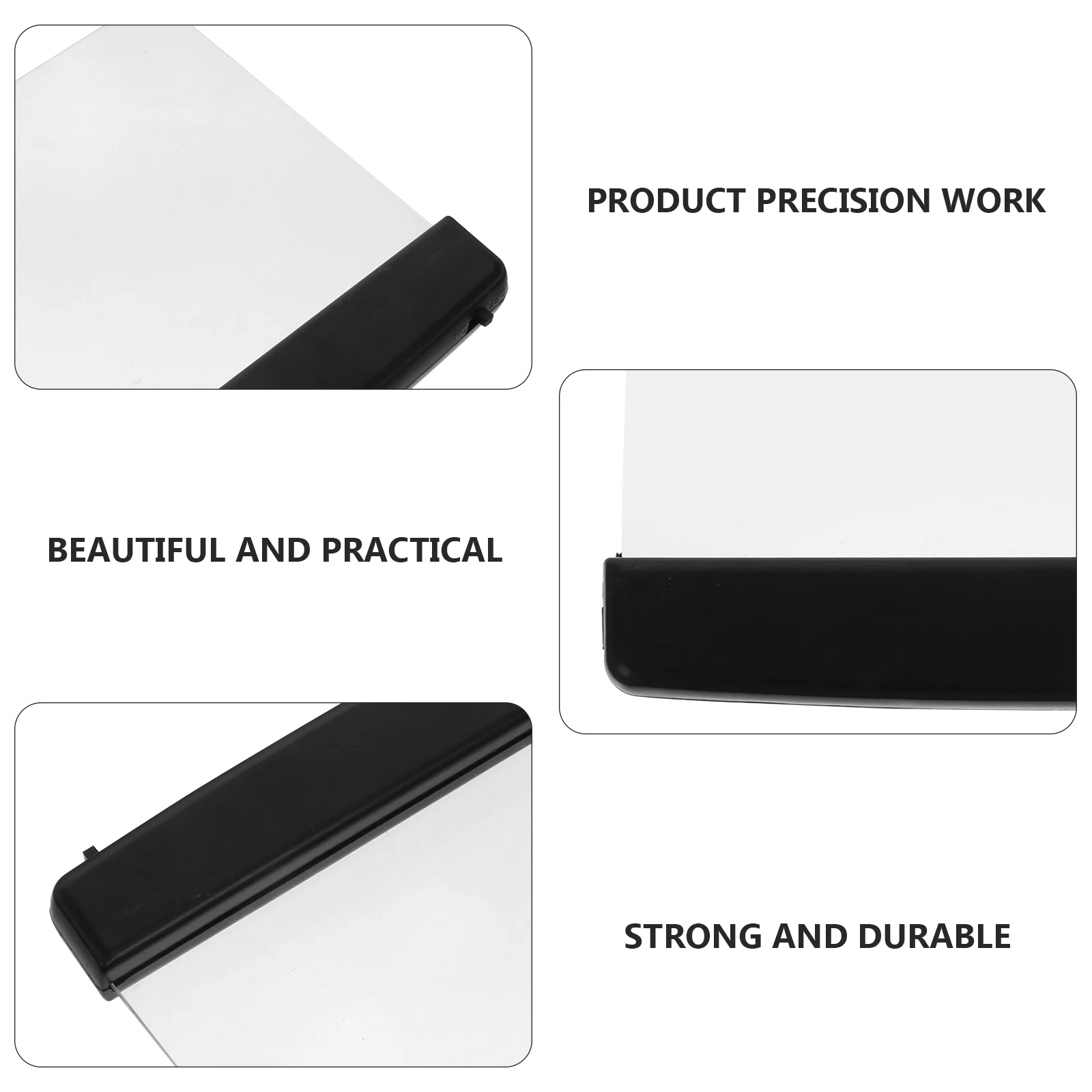 

2pcs Led Reading Eye Protection Night Lamp Panel Shaped Student Book Light Bedside Portable Plastic Light For Study Durable