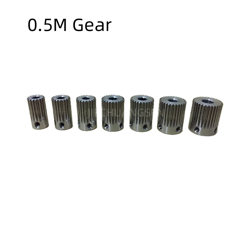 

2PCS/LOT 0.5M 16T 18T 20T 24T 25T 28T 30T 304 Stainless Steel Straight Gear Hole Diameter 4mm 5mm 6mm