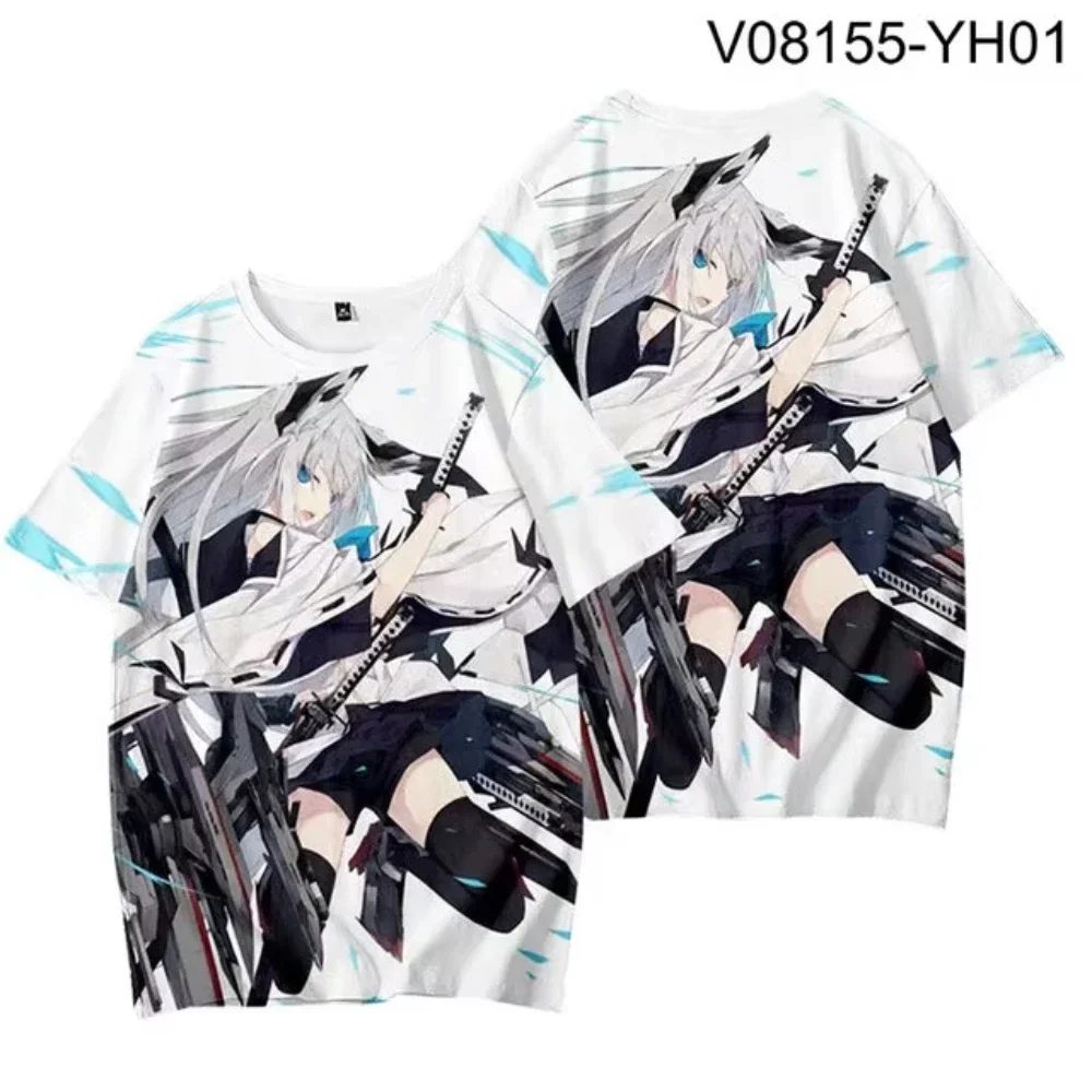 VTuber Shirakami Fubuki 3D Printed Men's T-Shirts Fashion Casual Harajuku Short Sleeve Oversized O-Neck Tee Tops Unisex Clothing