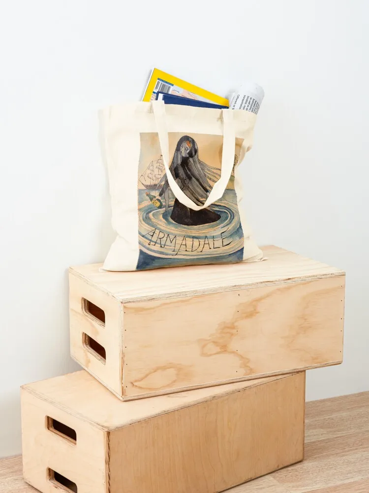 أرماديل من ويلكي كولينز حمل حقيبة أكياس التسوق قابلة للطي وقابلة لإعادة الاستخدام أكياس البقالة حمل حقيبة يد نسائية #4