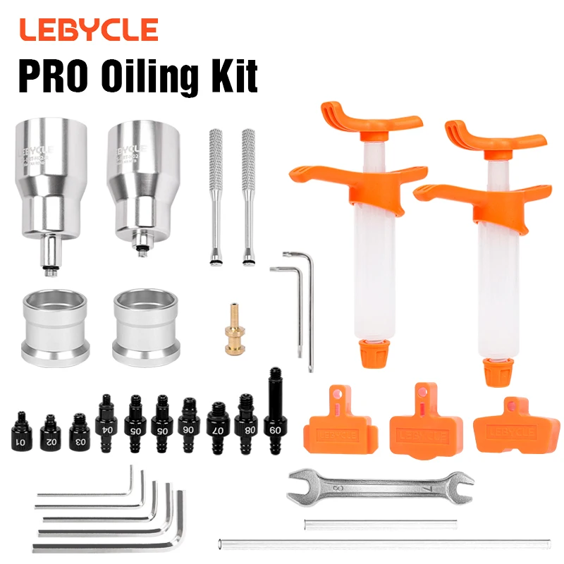 

LEBYCLE MTB дорожный велосипед, набор для смазки из сплава для Shimano, система инструментов для прокачки тормозного масла, используйте тормозные инструменты с минеральным маслом