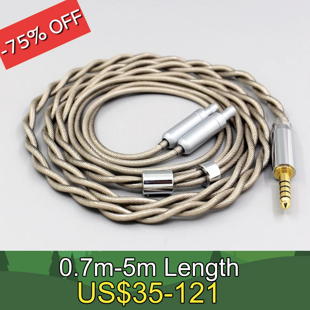 

Type6 756 core 7n Litz OCC Silver Plated Earphone Cable For Sennheiser HD800 HD800s HD820s HD820 Dharma D1000 LN007828