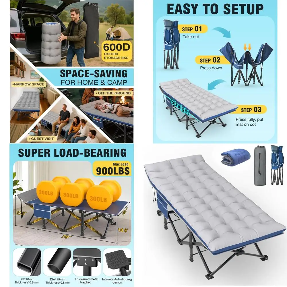 Xxl Camping Cot, Ov…