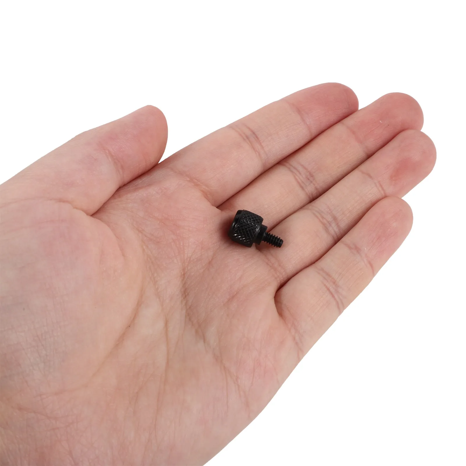 200Pcs Computer Case Screws Black Knurled Thumb Screws 6-32 Thread for Pc Chassis Power Supply Motherboard GPU Installation