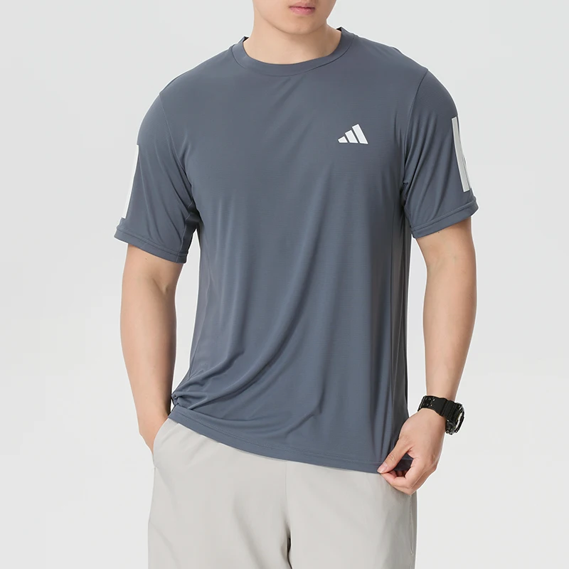 

Adidas T-Shirt Men's Fitness Wear Quick-Drying Short-Sleeved Running Sports Breathable Round-Neck Top Ku8731