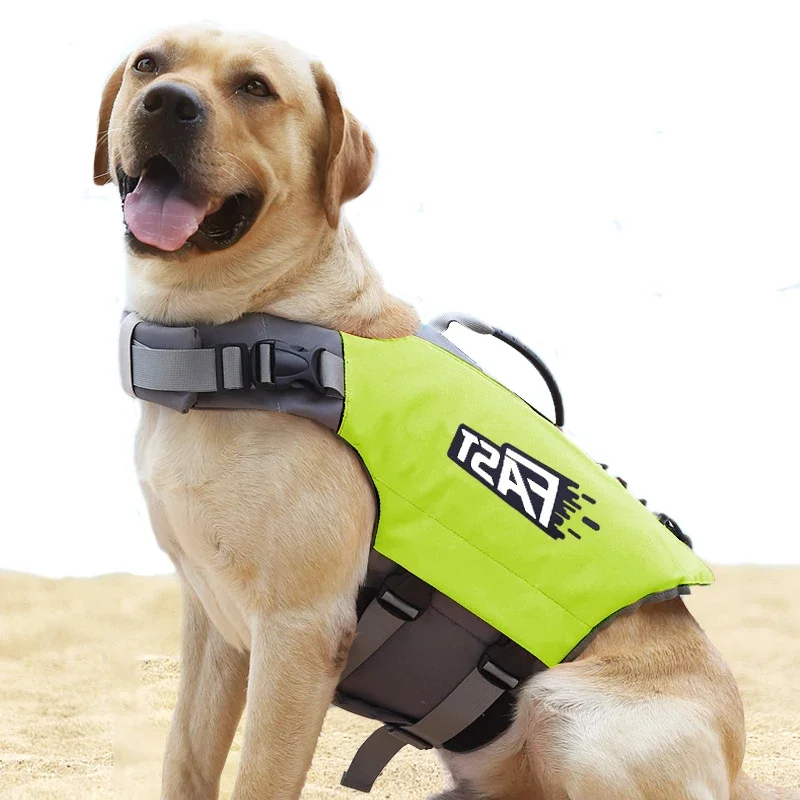 Dog Life Jacket Super Buoyancy Pet Life Vest for Swimming Lifevest with Safety Control Rescue Handle Pet Dog Life-Saving Clothes