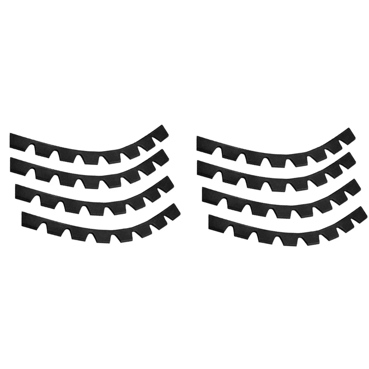 

Сменный комплект защиты, часть 8 шт., аксессуары, бампер против царапин, автомобильный комплект «сделай сам», защитная пластина, резиновая