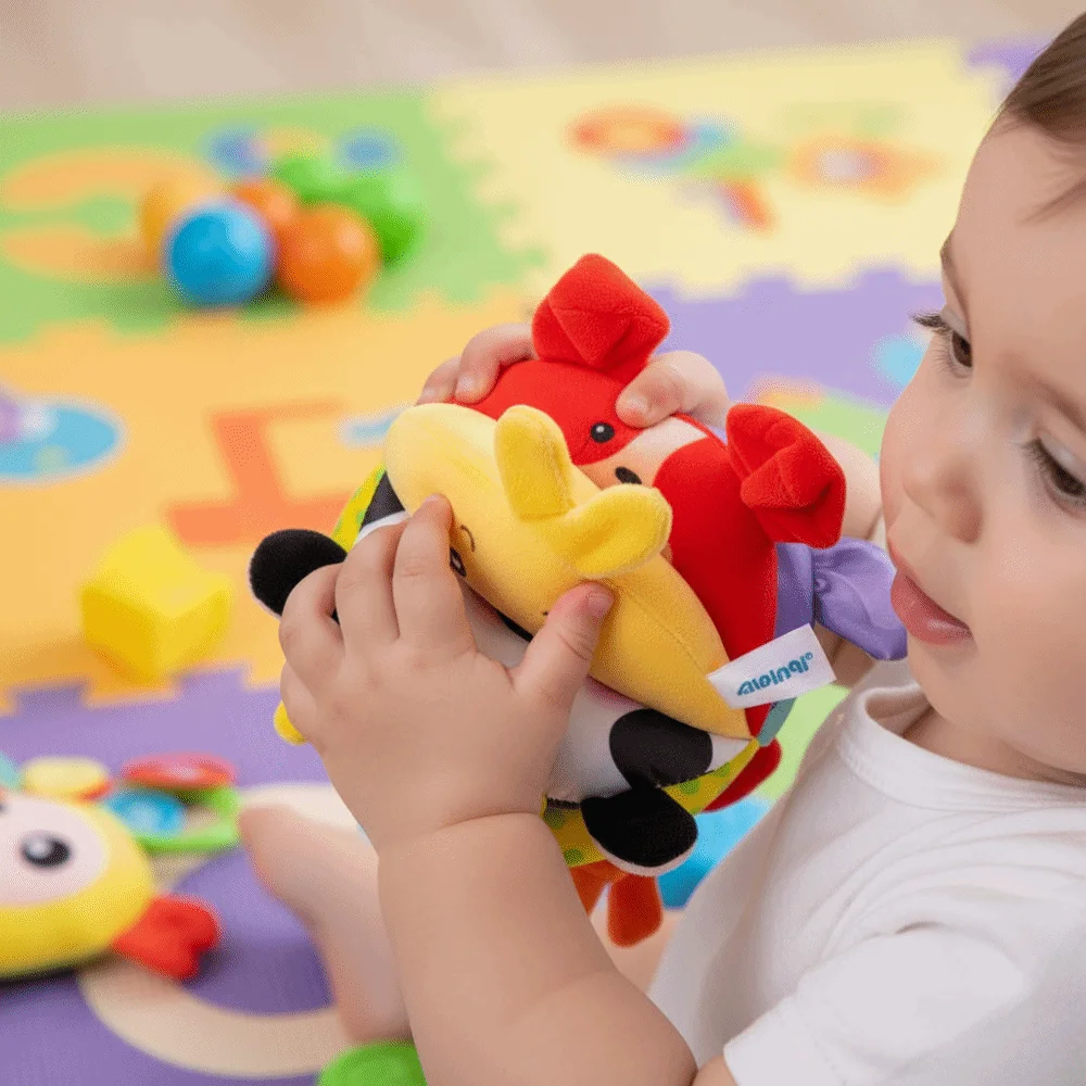 كرة فهم يدوية للأطفال من القطيفة، كرات ذكاء للتعليم المبكر من مونتيسوري، كرات قماشية للتدريب مصنوعة يدويًا