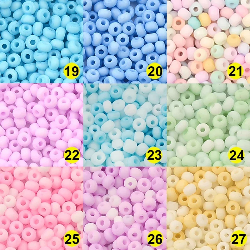 500Pcs 3mm Matte Macaroon Color Glass Seed Beads 8/0 Uniform Round Spacer Beads for DIY Handmade Jewelry Making My Orders Bead