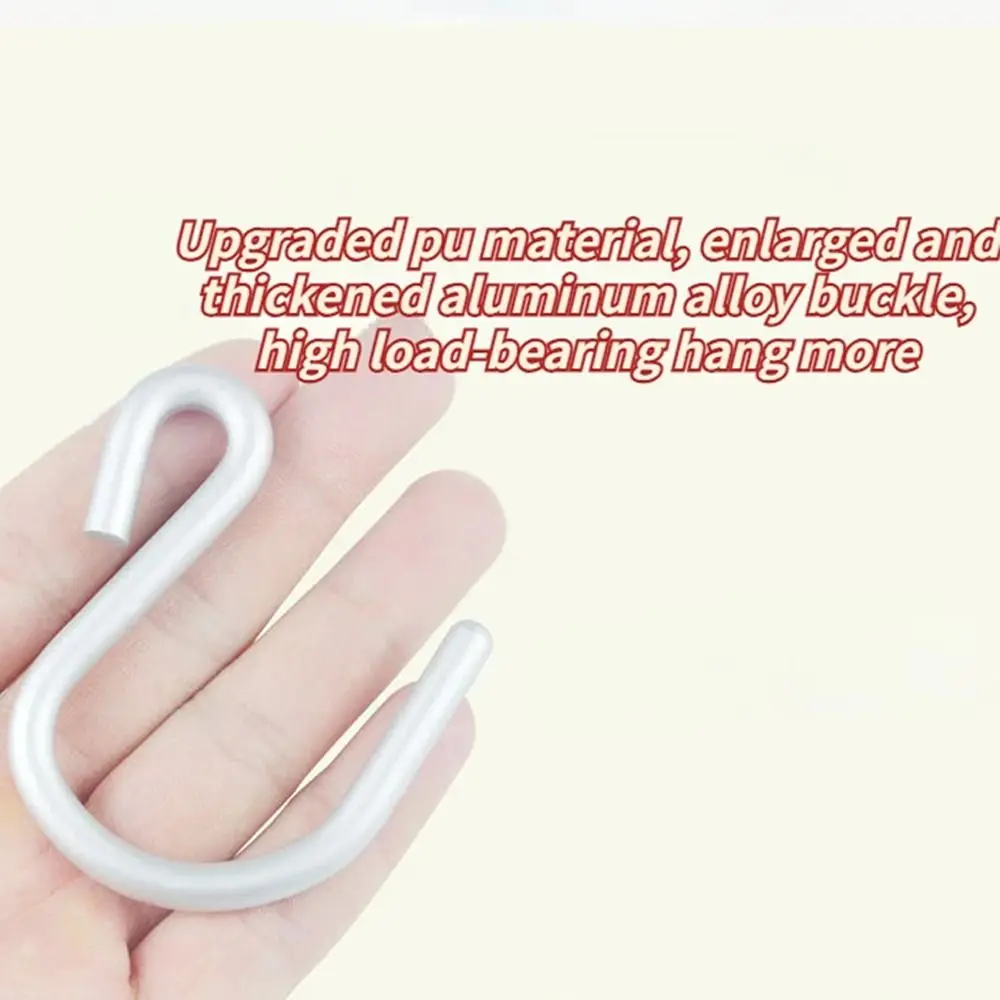 Creative S Shape Baby Stroller Hooks PU Solid Color Hanging Hook Cartoon Cart Organizer Stroller Accessories Cartoon