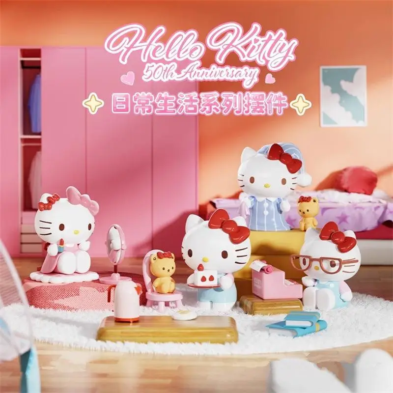 

Sanrio HelloKitty Daily life series blind box figurines of Hello Kitty, themed accessories, birthday gifts