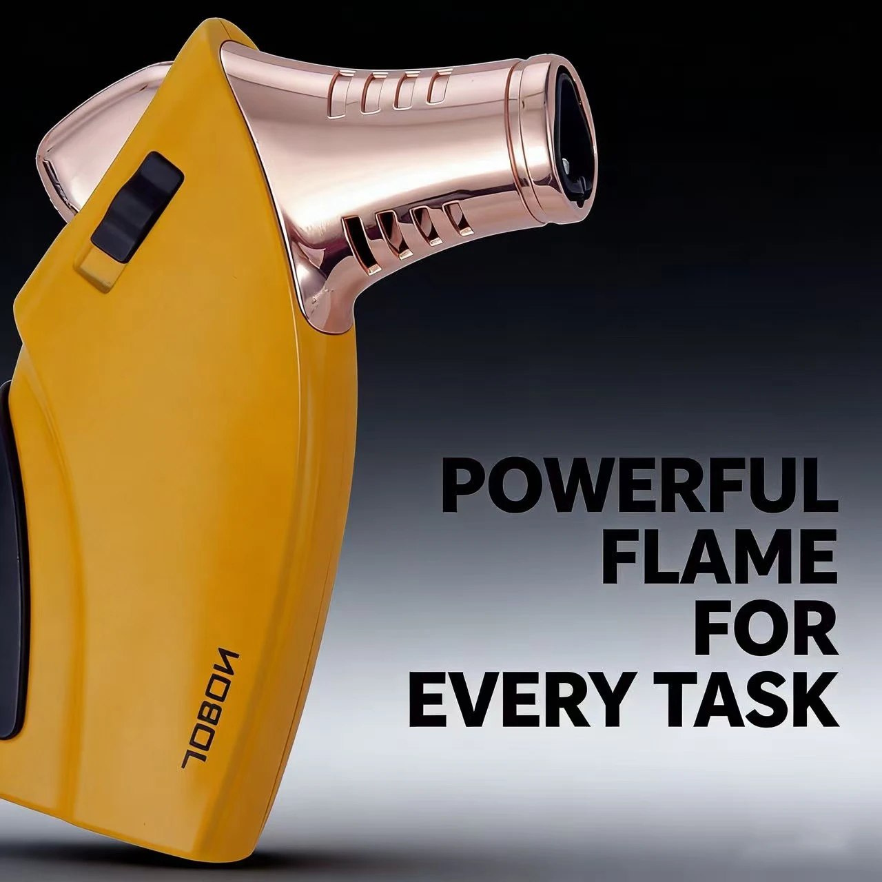 Premium Metal Jet Cigar Lighter with Triple Blue Flame, Windproof & Classic Business Lighter for Men