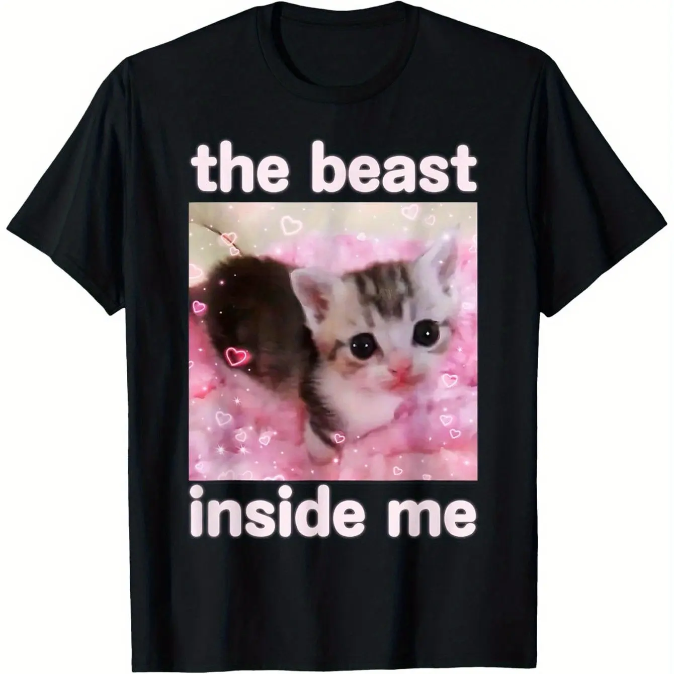 

Freak Funny Cat Graphic Printing Summer Autumn Winter Cotton Men and Women T-shirt Short Sleeve Luxury Outdoor Sports Brand