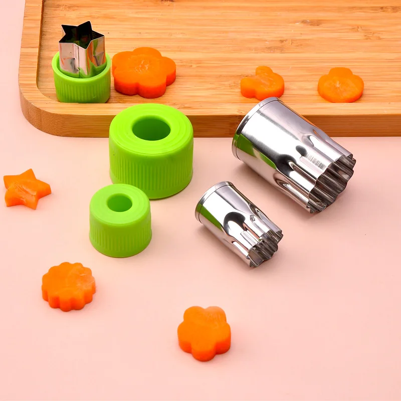 9/12Pcs เครื่องตัดผักดอกไม้รูปทรงมินิพายคุกกี้ Cutters ผลไม้เค้กแสตมป์แม่พิมพ์บิสกิตอาหารเด็กเบเกอรี่เครื่องมือ