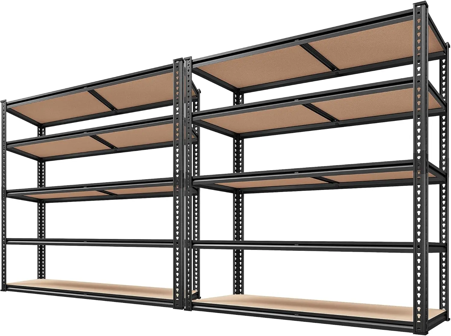 2500LBS Heavy Duty Garage Shelving, 5-Tier Adjustable Metal Storage Shelves, 72