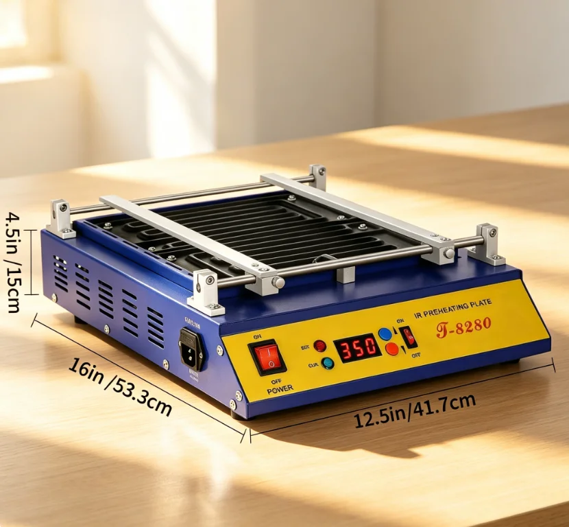 PCB Preheater T-8280 IR Solder Station 110V 220V SMD Rework Station Infrared BGA Reflow Welding Machine Hot Air Equipment Tool