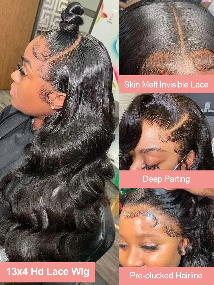 Body Wave Kant Voor Pruik Menselijk Haar 13X4 13X6 Hd Kant Frontale Pruiken Transparant Water Wave menselijk Haar Pruiken Voor Vrouwen Pre Geplukt