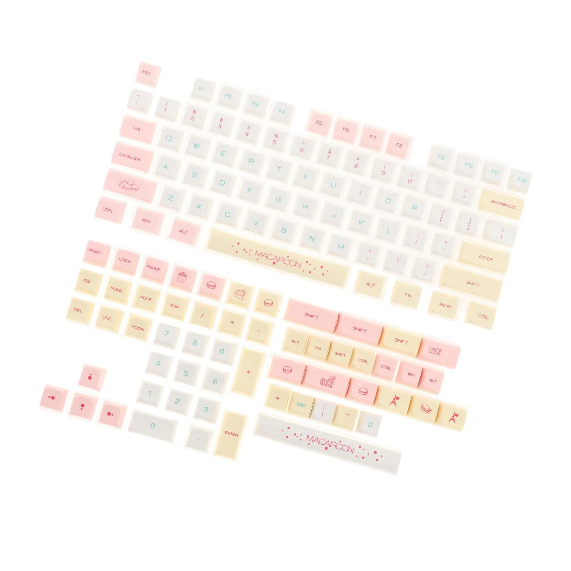 131 Keys PBT Keycaps Macaron Theme XDA Profile For Cherry MX Switch