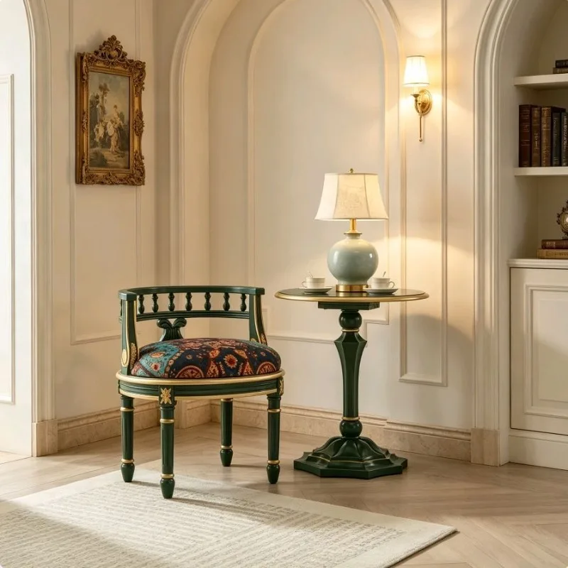 Living room single sofa chair balcony combination dressing table and chairs negotiation