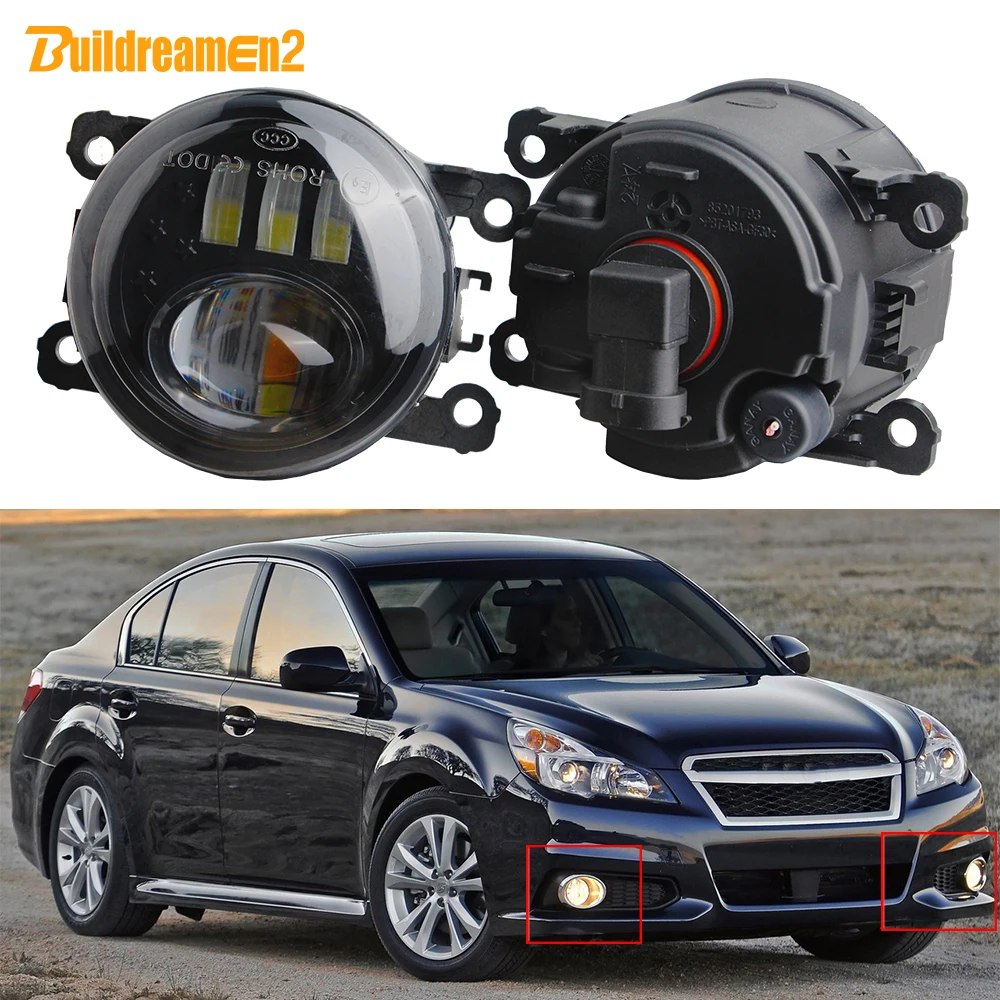 2 X Led Lens Fog Li…