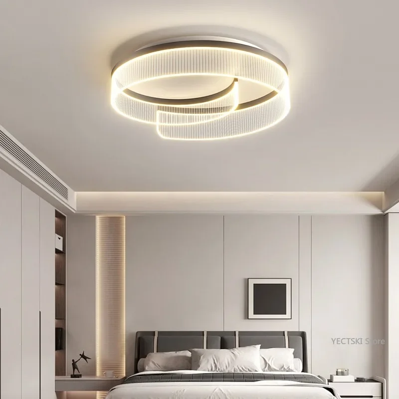 GHJUYIOL Cream style full spectrum eye protection lamp, ceiling lamp, modern and minimalist children's room master bedroom lamp