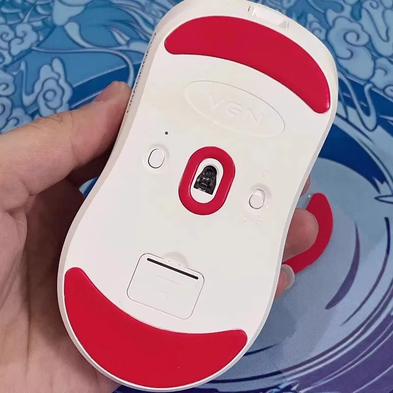 

1 Set TRASHPAD PTFE Mouse Skates Feet For VGN Dragonfly VXE F1/R1 Series Red Control Mice Glides 0.8mm Anti-sag Design