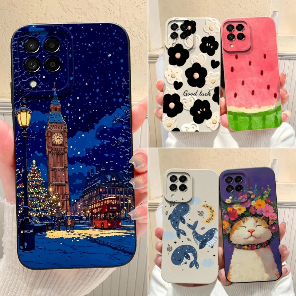 Apply To Samsung Galaxy M33 M34 M35 Phone Funda For Samsung M36 M32 Cases For SamsungM33 Case Cover Pretty Snowy Scenery Coques