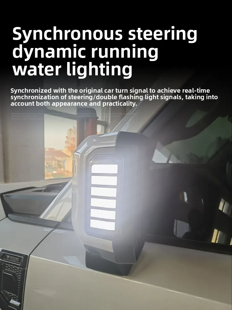 

Suitable for 24-25 new Prado rearview mirror flow light turn signal LED domineering LC250 modification accessories