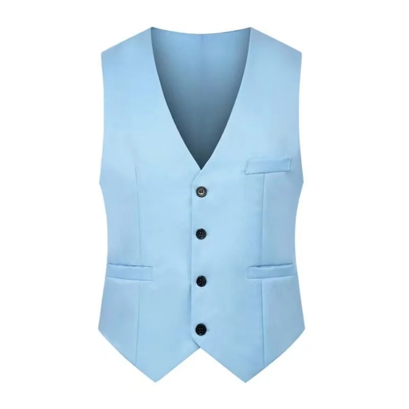 Yellow formal suit vest vest professional groomsman dress