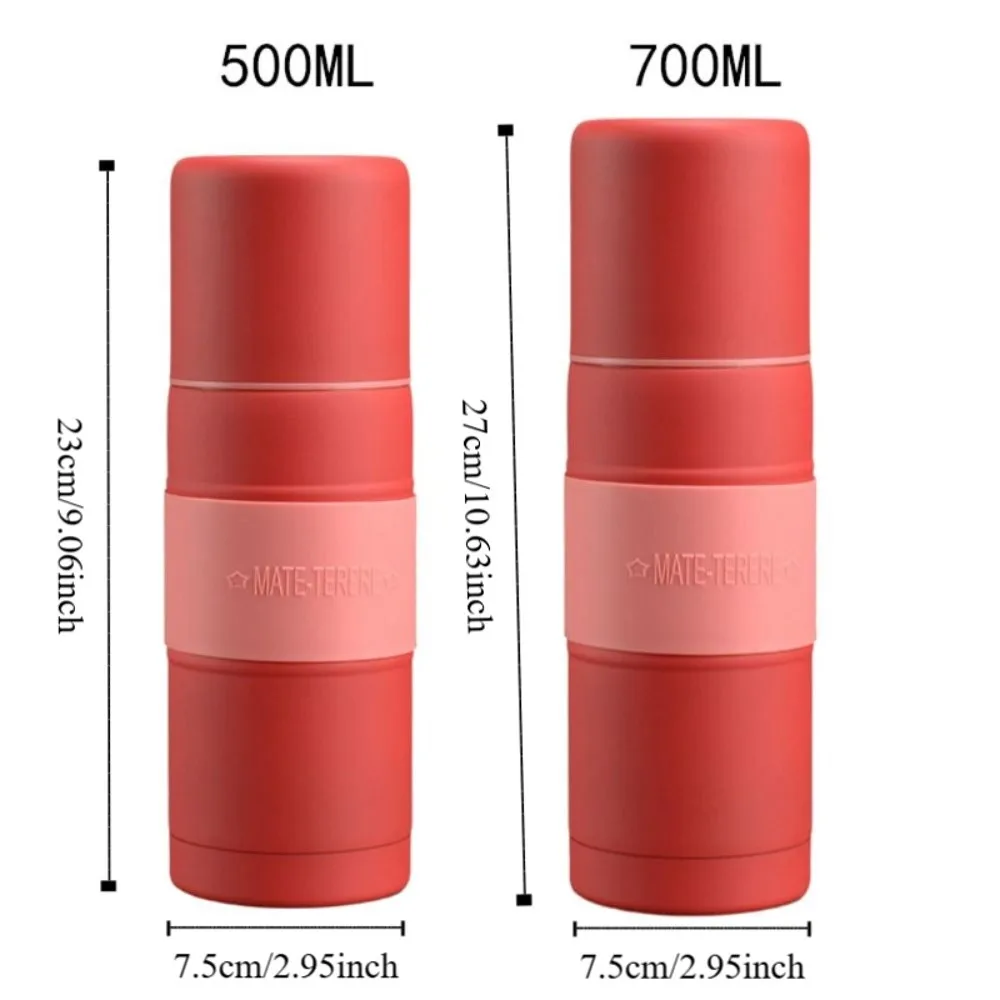 Stainless Steel Yerba Mate Tea Cup with Filter Straw Leak-proof Insulated Bottle Dropr-proof 700/500ml Vacuum Flask Friend