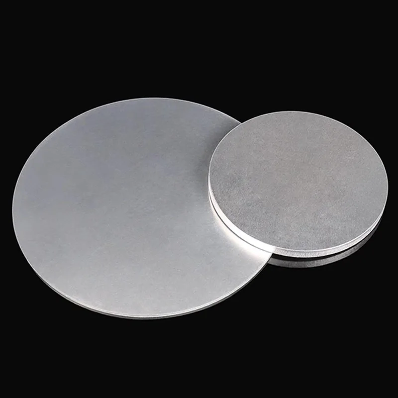 1060 الألومنيوم لوحة مستديرة ضياء 50 مللي متر-300 مللي متر الألومنيوم ورقة دائرية القرص قرص مستدير سمك 0.5 ~ 10 مللي متر تخصيص قطع الليزر