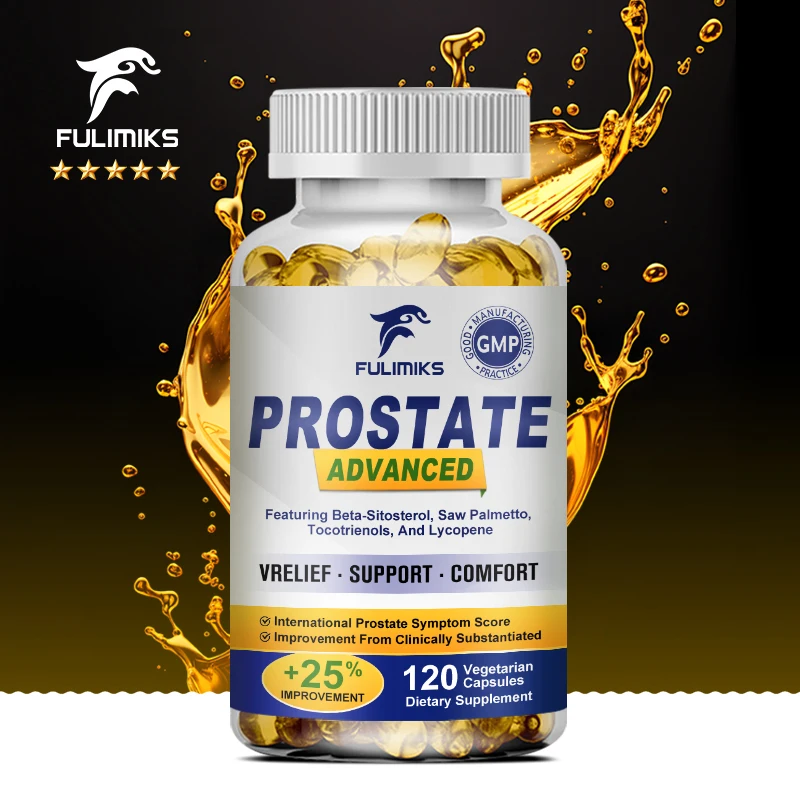 

Prostate Capsules, Saw Palmetto Health Men's, Improve Performance, Relieve Bladder & Urination Problems, Reduce Toilet Trips