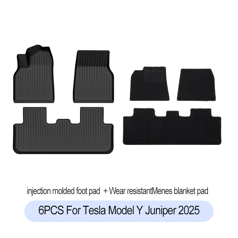 Tesla Model Y Juniper Premium/Performance 2025+ TPE vloermatten bagagemat slijtvaste voetmatten ModelY kofferbakmatten