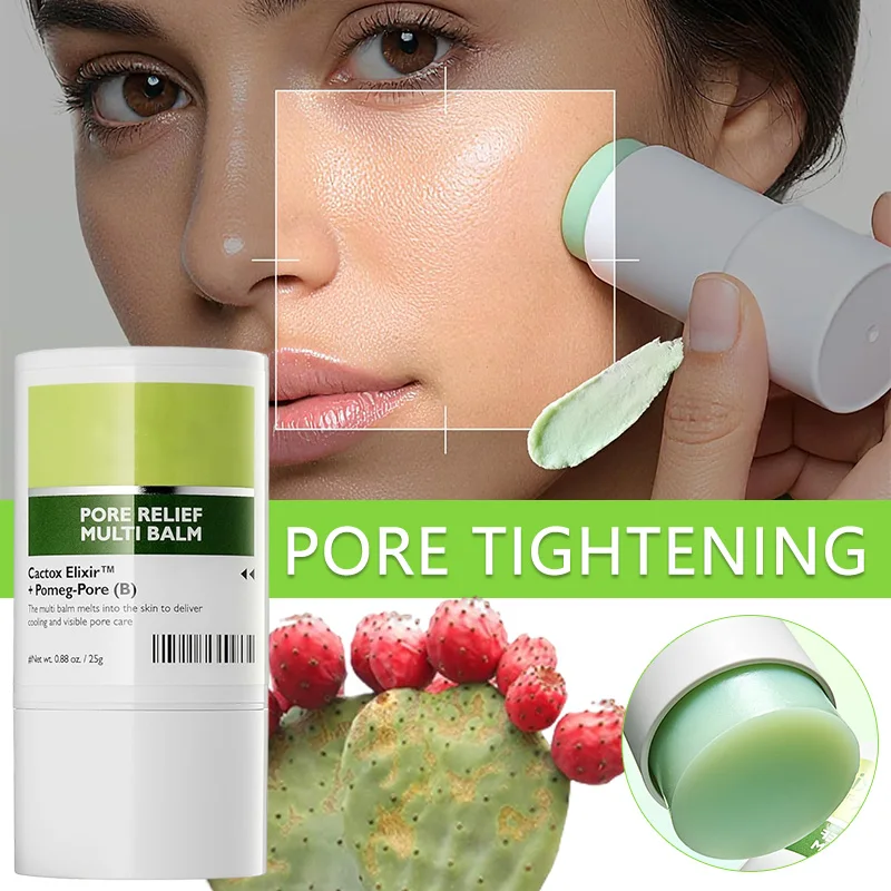 Охлаждающий бальзам-стик для лица Pore Relief Multi Balm Stick с экстрактом кактуса для сужения расширенных пор и увлажнения кожи. Корейская косметика.