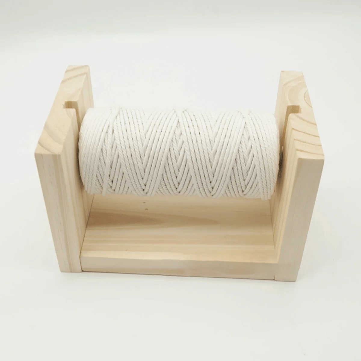 

Solid Wood Spool Embroidery Tool Holder Large Base Plate Brown Thread Floss Crochet Frame Woven Silk St Lightweight Portable