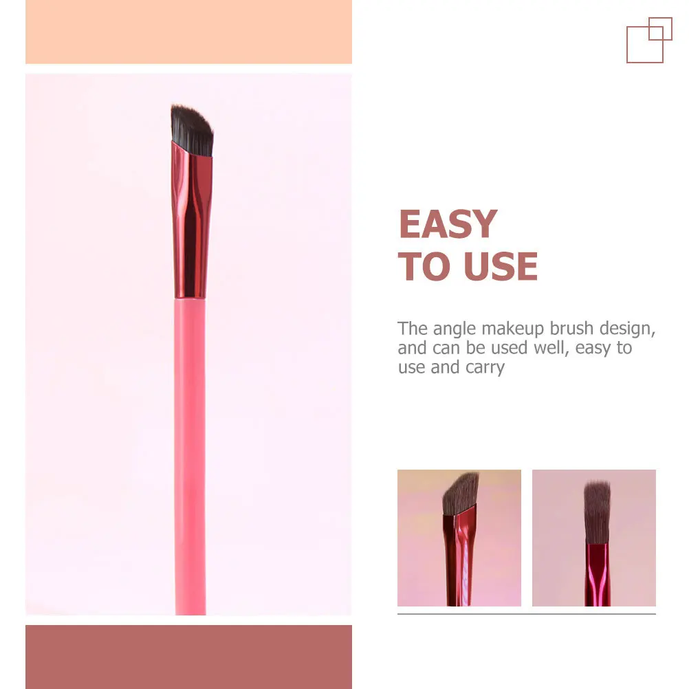 

2pcs Angled Eyebrow For Women Tools Durable Design Eye Makeup Brush Blending Brush Makeup Brushes Professional