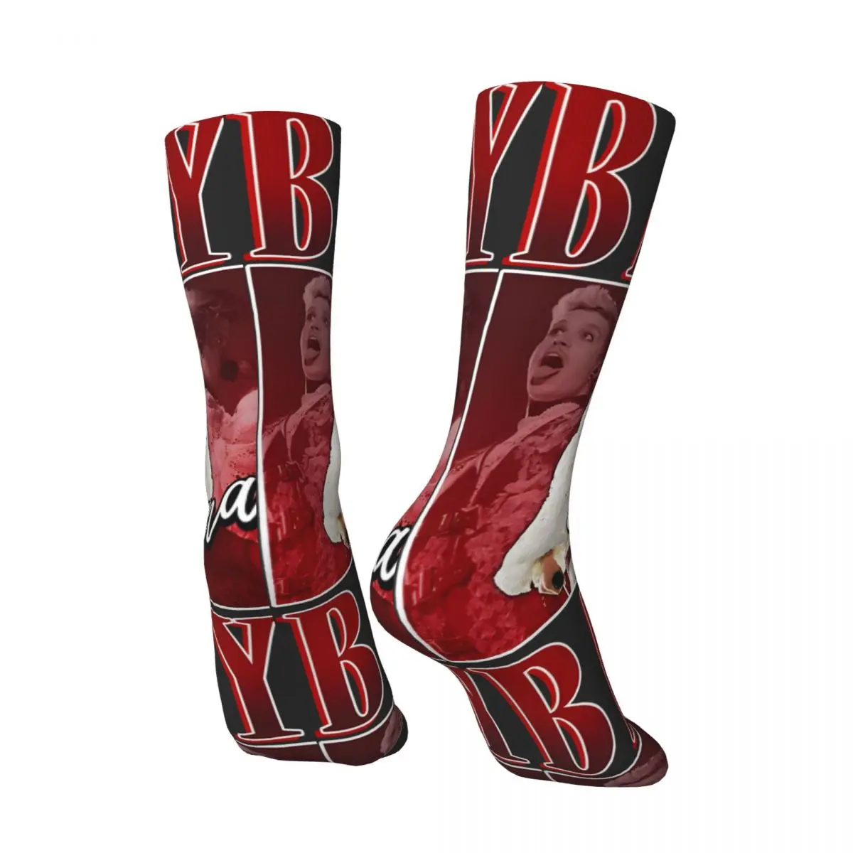 男性のためのクレイジーソックス,ヒップホップスタイル,ベビーラザニア,印刷されたシームレスで楽しいパターン,男の子のための新しい圧縮ソックス