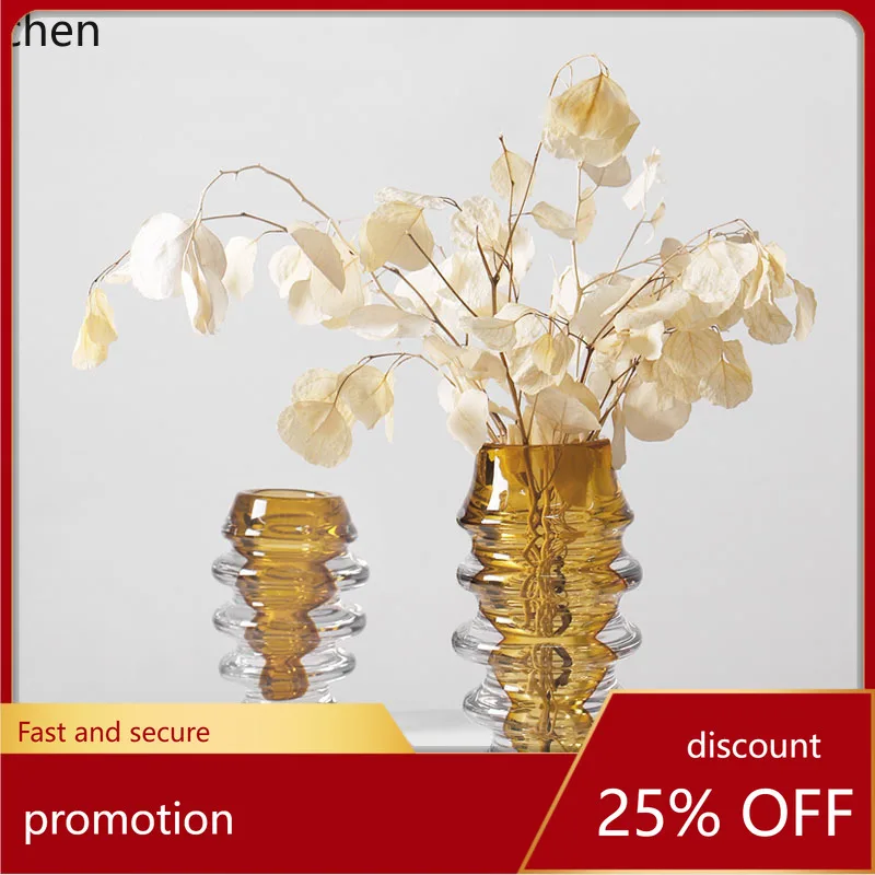 

Zml modern glass vase flower arrangement display piece - perfect for show homes, sales centers, entryways, and soft decor