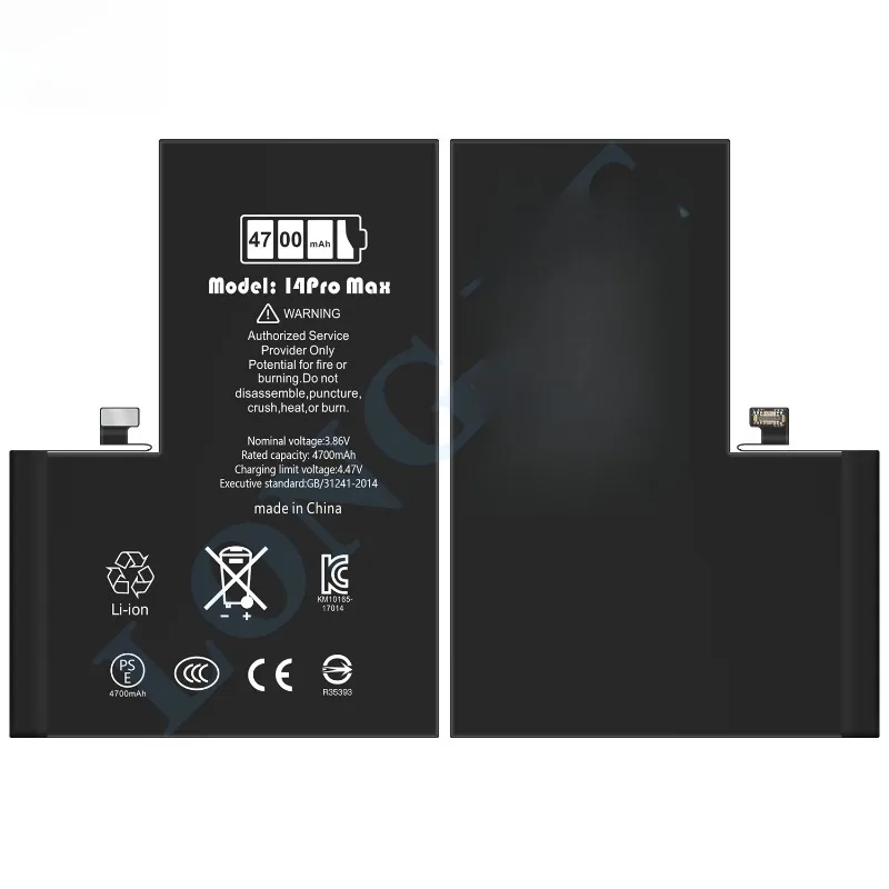 4700mAh Battery for IPhone 14 Pro Max Mobile Phone Batteries High Quality Replacement