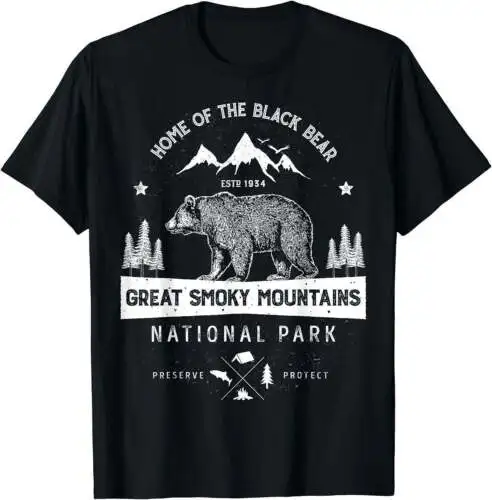 

Great Smoky Mountains National Park T shirt Bear Vintage T-Shirt