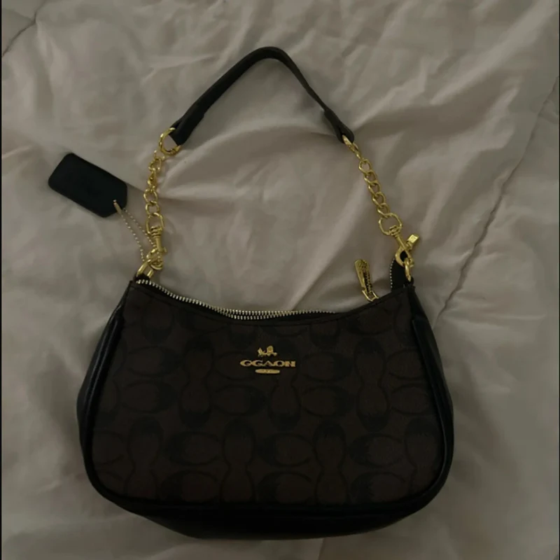 Hochwertige Damen-Umhängetasche, klassische Vintage-Handtasche, elegante Designer-Ledertasche für Frauen. – Detail 13