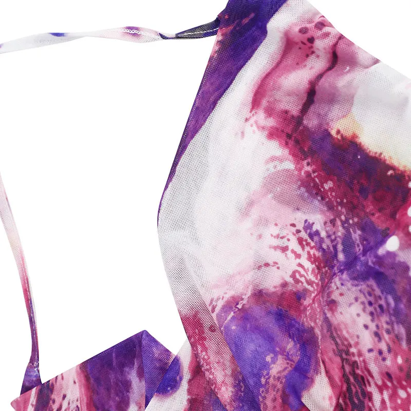 التعادل صبغ مثير رداء علوي من دون أكمام للنساء صيف جديد عارية الذراعين الخامس الرقبة سترة الشارع الشهير أزياء من الدانتل متابعة عادية سليم تنوعا تانك ملابس للسيدات #5